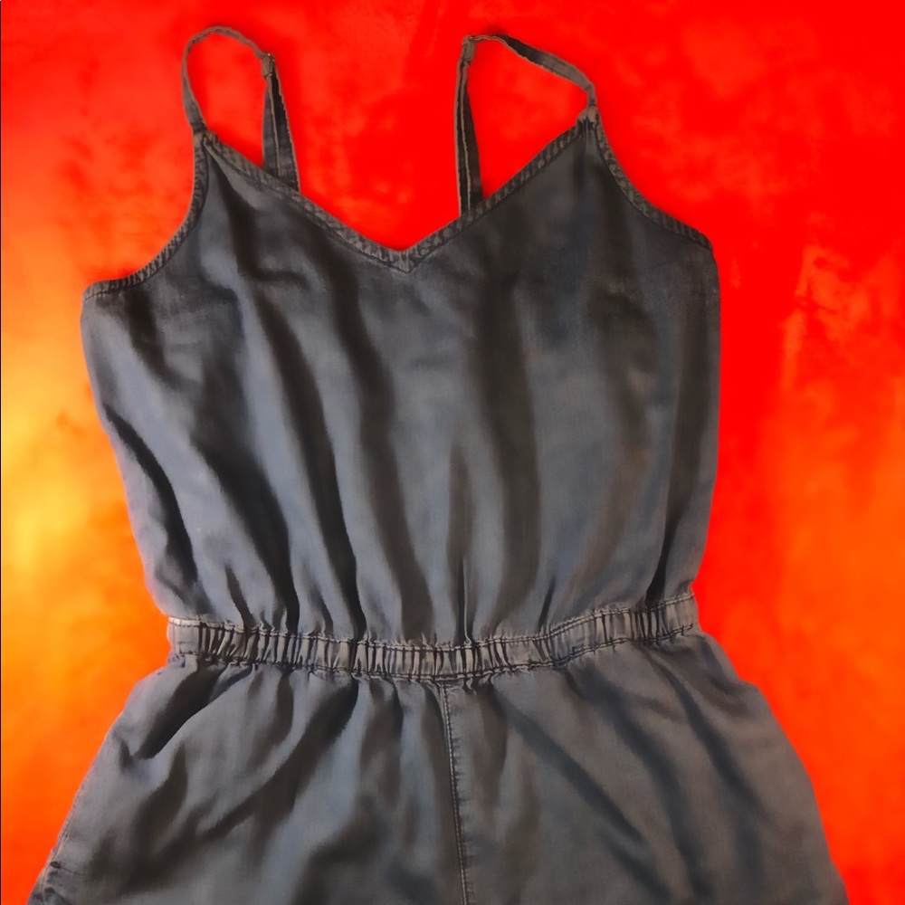 Denim Romper